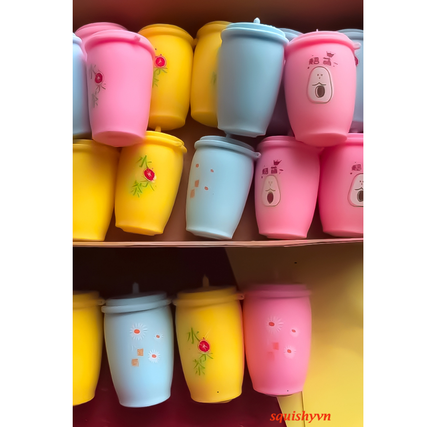 [CÓ VIDEO] ( hàng sẵn ) SquiShy CỐC TRÀ SỮA phát sáng