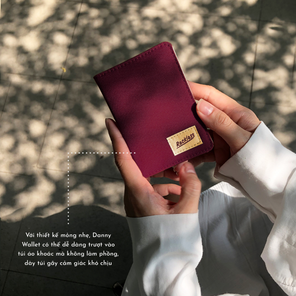 Ví Gập Đôi Mini Đựng Thẻ Reckless - Danny Wallet - Vải Polyester Kháng Nước