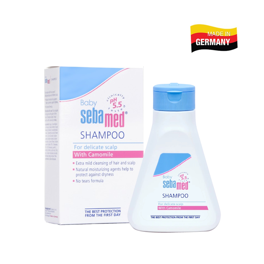 [DATE 30.03.2024] Dầu gội dịu nhẹ không cay mắt bé Sebamed Baby Children's Shampoo pH5.5 (150ml) số lượng 10 chai