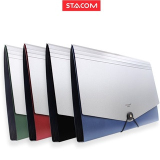 Cặp đựng hồ sơ 12 ngăn mở rộng stacom - d203