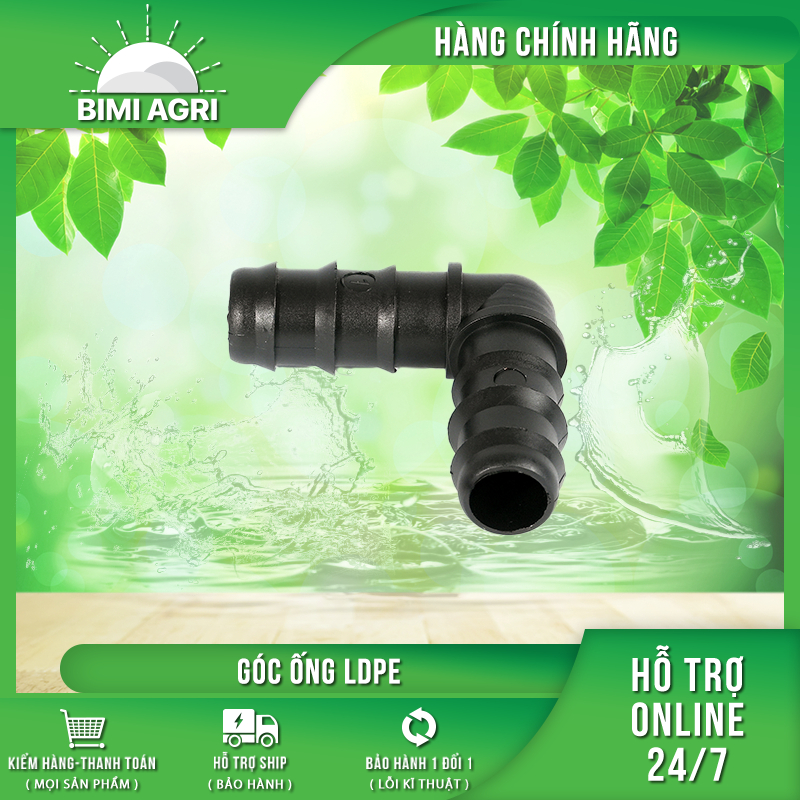 Co góc ống LDPE 16mm, 20mm [BIMI AGRI]