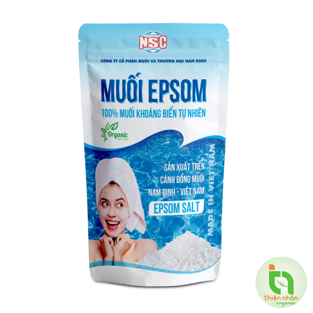 Muối tắm Epsom salt 200g Nam Định NSC- Muối khoáng spa làm đẹp