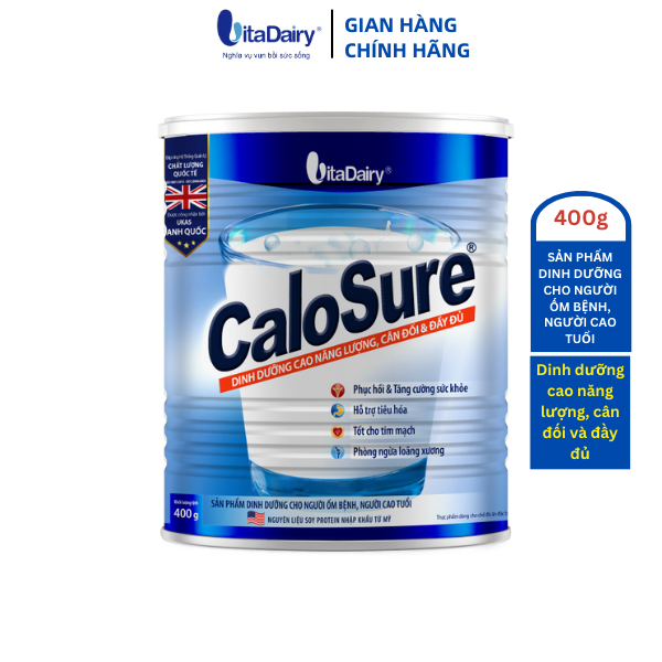 Sữa bột Calosure 400g hỗ trợ sức khỏe tim mạch và tiêu hóa tốt - VitaDairy