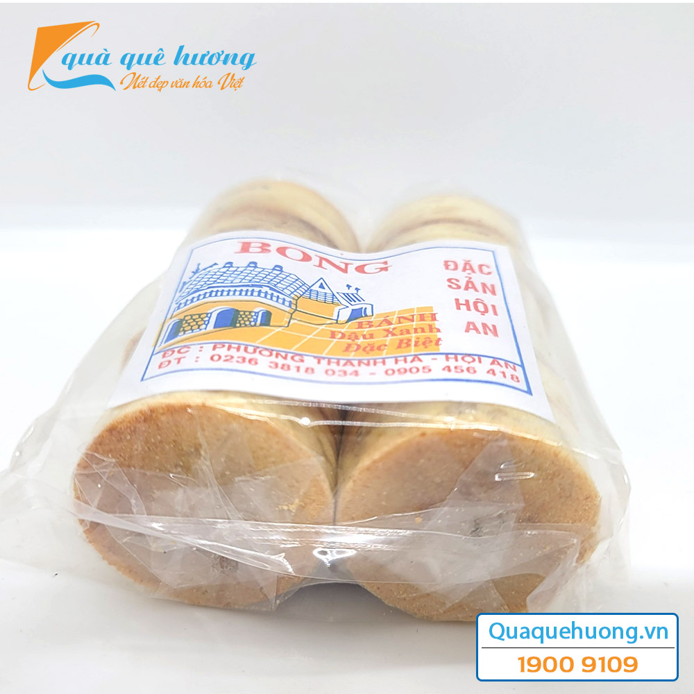 Bánh đậu xanh nướng nhân thịt Bong gói 12 bánh - Đặc sản Hội An