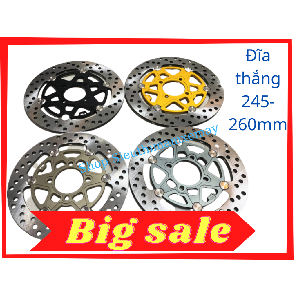 Đĩa thắng trước size 245 và 260 dùng cho Exciter 150 / Winner 150 và các loại xe máy