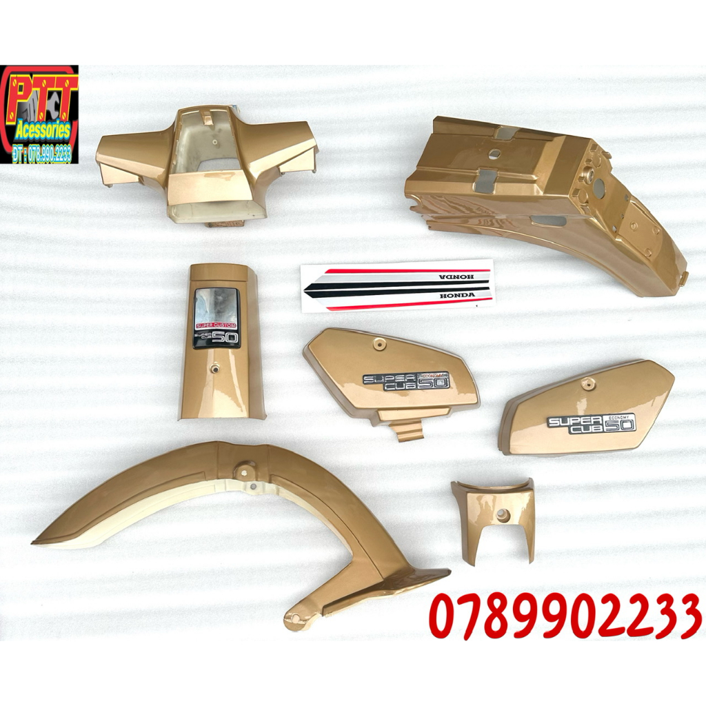 DÀN ÁO Xe CUB 82 MÀU VÀNG ĐỒNG