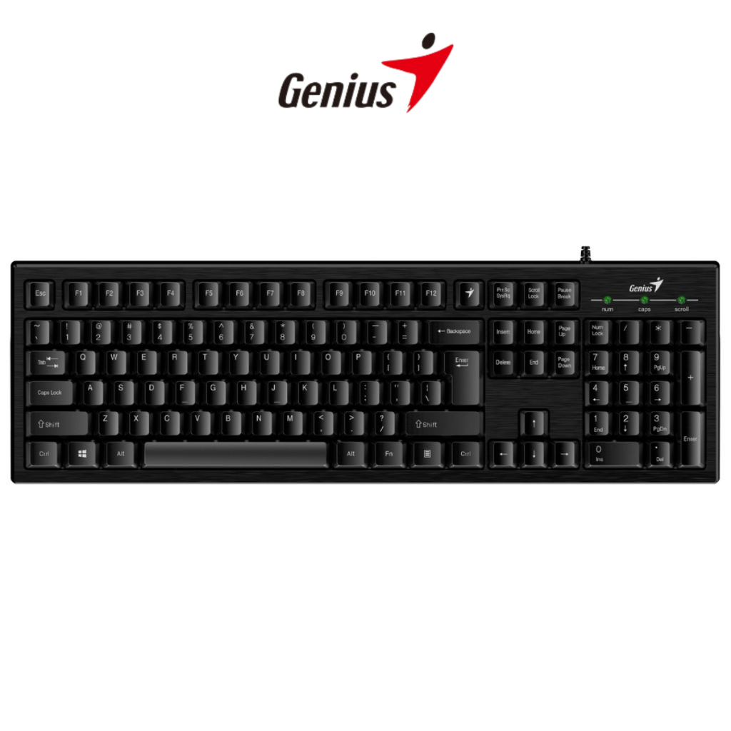 Bàn Phím Máy Tính Genius RS2 KB-117 - Hàng Chính Hãng, Bảo Hành 12 Tháng