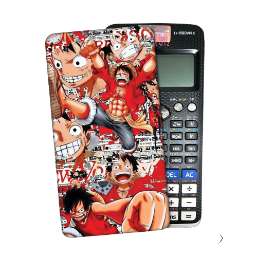 Miếng dán skin decal Luffy Gear 5 Decal one piece new 2023 cho máy tính casio fx 580vnx 570vnplus fx880 570esplus