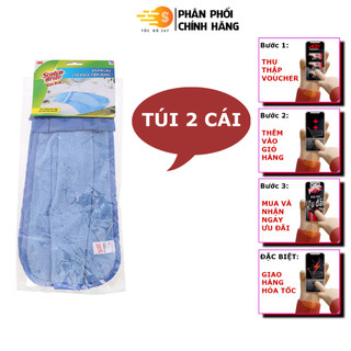 Bộ 2 khăn lau chén đĩa đa năng tiện dụng Microfiber Scotch-Brite 3M KL-CHEN2 - thấm hút, nhanh và sạchn khan lau bep