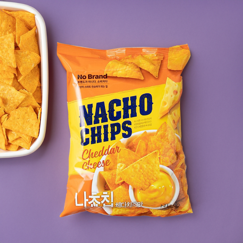 Snack Nacho No Brand Vị Phô mai Cheddar/ Salsa Cay