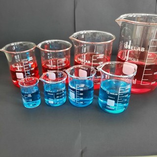 cốc thủy tinh ONELAB thí nghiệm, cốc đong định lượng pha chế 50ml đến 1000ml