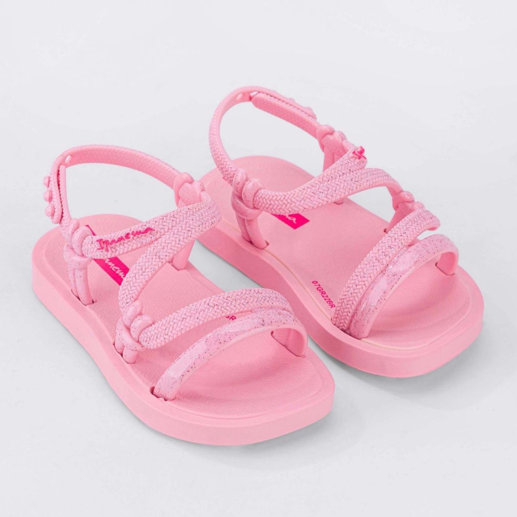 Sandal nhựa thơm Ipanema Solar Mais baby Light pink/ Glitter pink