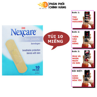  Túi 10 miếng băng keo cá nhân màu da Nexcare 3M BKCN-TAN