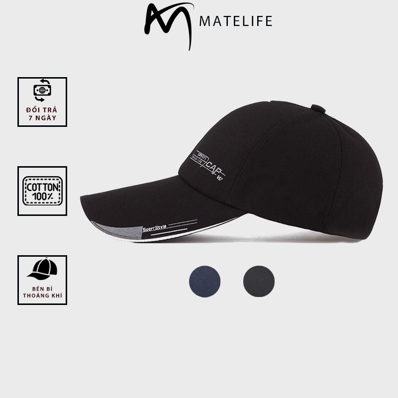 Mũ Lưỡi Trai Sportcap87 Matelife 100% Cotton Chính Hãng Mtlcap68
