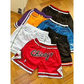 Quần Short Bóng Rổ NBA Dáng Rộng Hai Lớp Chất Liệu Nhanh Khô Chất Lượng Cao Màu Đỏ