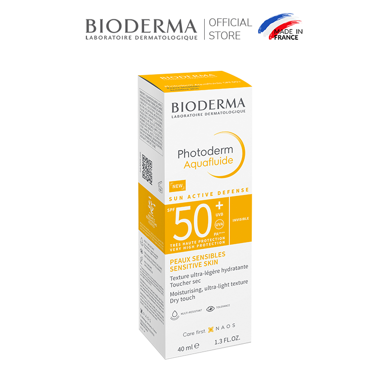 Kem chống nắng giảm bóng nhờn cho mọi loại da Bioderma Photoderm Aquafluide SPF50+ 40ml [Không Màu]