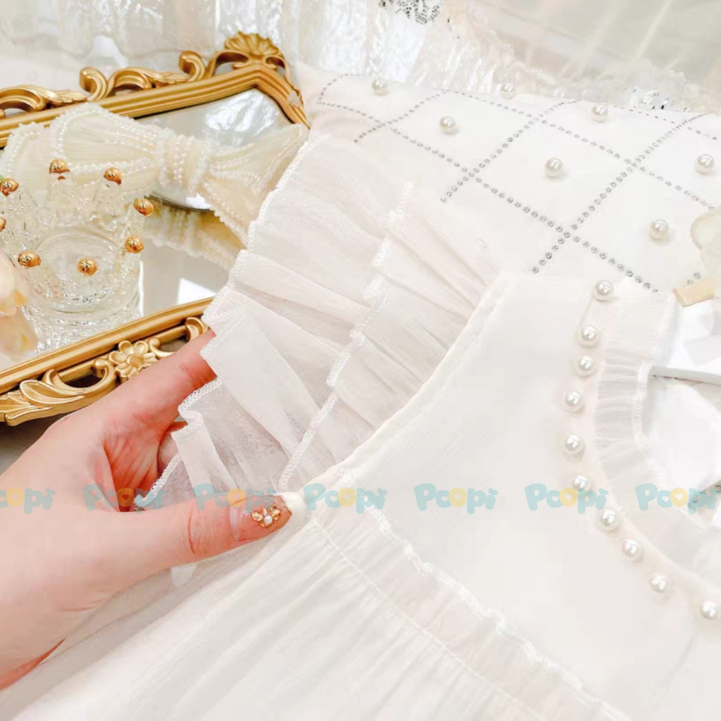 Váy Bé Gái Poopi Kiểu Cánh Tiên Dáng Xòe Xinh Đẹp Cho Bé