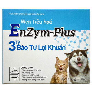 Men tiêu hoá Enzyme plus cho chó mèo ống 10ml - Men tiêu hoá dạng nước Hỗ trợ rối loạn tiêu hoá - Bổ sung vi lợi khuẩn