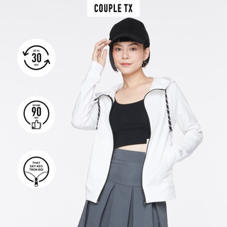Áo khoác thun nữ basic thêu logo X WOK 2043