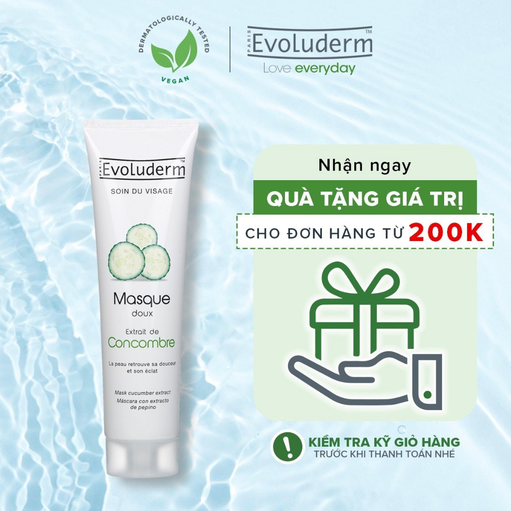 Mặt nạ Evoluderm chiết xuất dưa leo 150ml