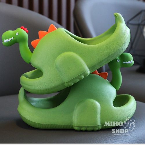 Dép Hình Khủng Long Dễ Thương Cho Mẹ Và Bé ,Dép Bánh Mì Quai Ngang MS777