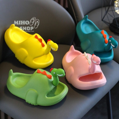 Dép Hình Khủng Long Dễ Thương Cho Mẹ Và Bé ,Dép Bánh Mì Quai Ngang MS777