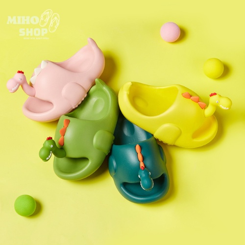 Dép Hình Khủng Long Dễ Thương Cho Mẹ Và Bé ,Dép Bánh Mì Quai Ngang MS777