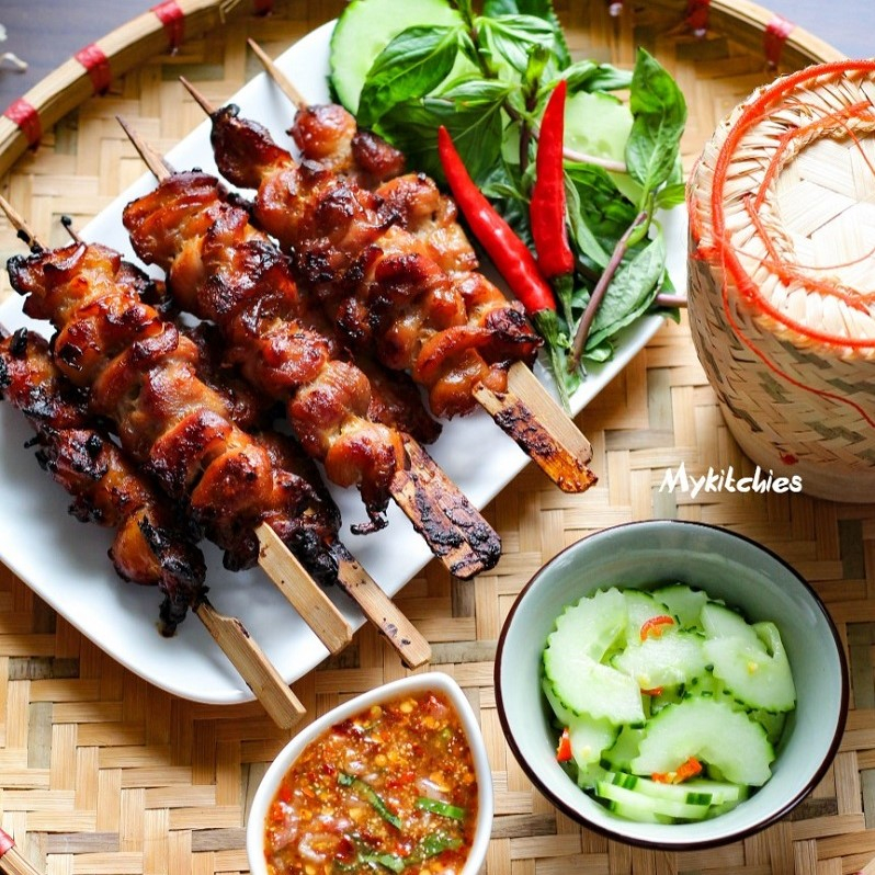 Thịt gà xiên que hiệu CP chiên, nướng cực ngon, tiện lợi ( túi 11 xiên 500gr )