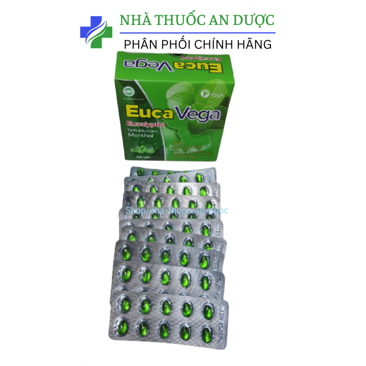 Viên uống Ho Dầu EUCAVAGE với Hàm lượng Tinh Dầu Tràm, Tinh Dầu cao hơn.-100 Viên