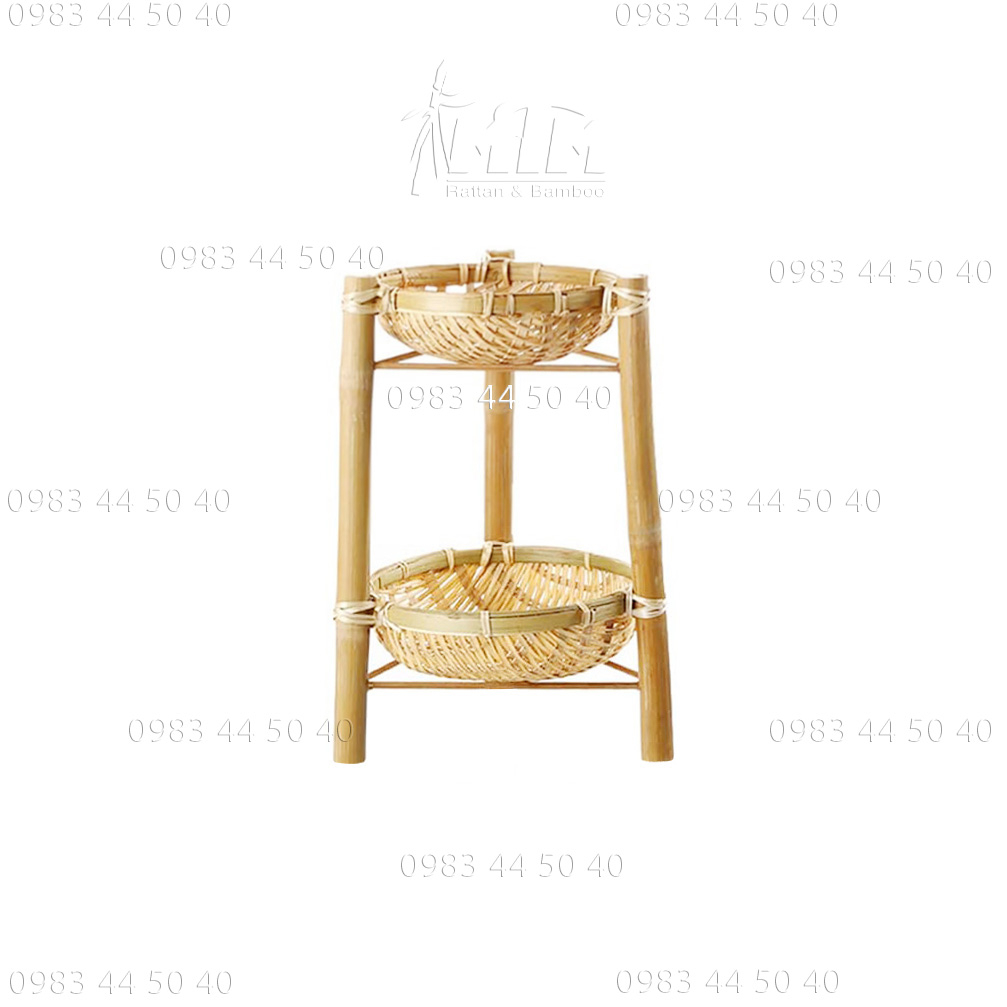 Rá tre tầng l Kệ tre tầng - để đồ ăn, trang trí bàn ăn, nhà bếp