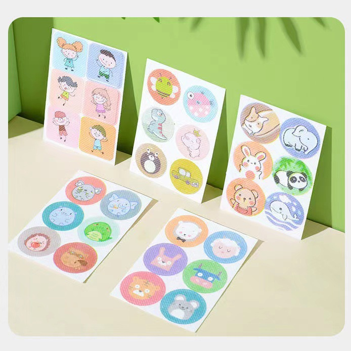 🍉Vỉ 12 Miếng Dán Chống Muỗi Bò Sữa - Sticker Tinh Dầu Đuổi Muỗi Hoạt Hình Hàn Quốc Dễ Thương DUASHOP.