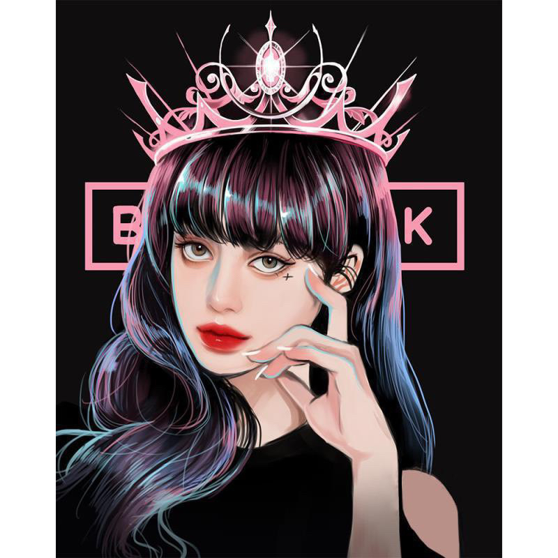 Tranh Đính Đá BLACKPINK Hot Hit, Tranh DIY Siêu Xinh