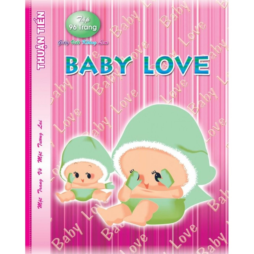 Combo 10 cuốn tập 4 ô ly 96 trang BaBy Love