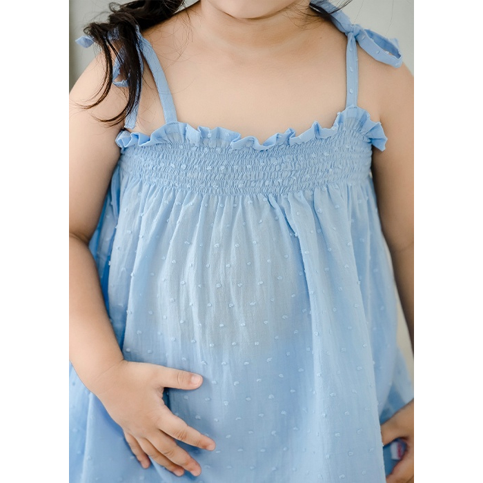 Set đồ bé gái, bộ kate 2 dây cột nơ bé gái, đồ bé gái hai dây cho bé từ 1 tuổi - 7 tuổi - Baababy