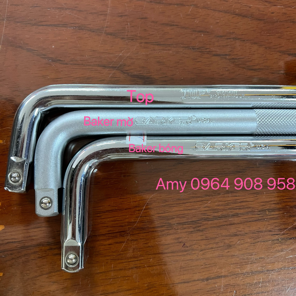 Cần cong, cần siết chữ L 1/2 Top 460mm,Baker 480mm,420mm