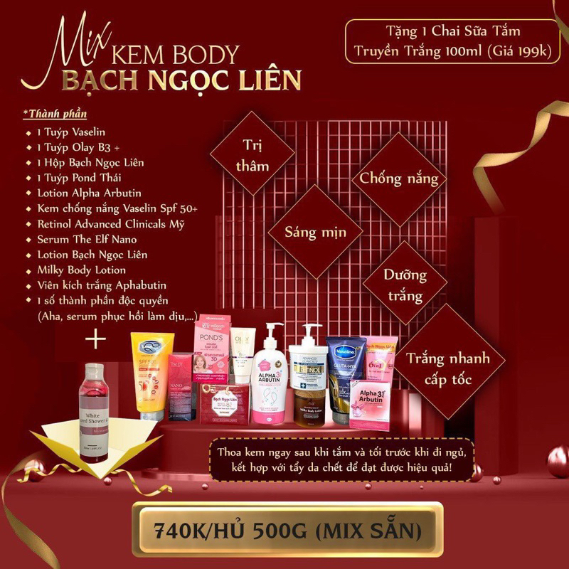 KEM MIX BẠCH NGỌC LIÊN ( Dòng 740 )