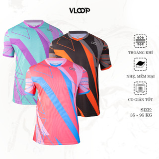 Áo Thể Thao VLOOP Cổ Tim, Áo Thun Thể Thao Nam Nữ Không Cổ Chất Thun Co Giãn Chống Nhăn Thoáng Khí - BST KLOOP MÙA HÈ