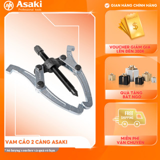 Cảo 2 chấu Asaki AK-1032 3"/75mm vam 2 càng đa năng tháo vòng bi chất liệu thép Chrome Vanidium Cứng Cáp