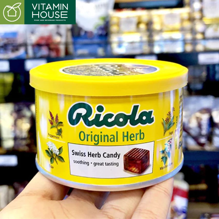 Kẹo ngậm Thảo mộc Ricola Lemon Mint 100g -VITAMIN HOUSE