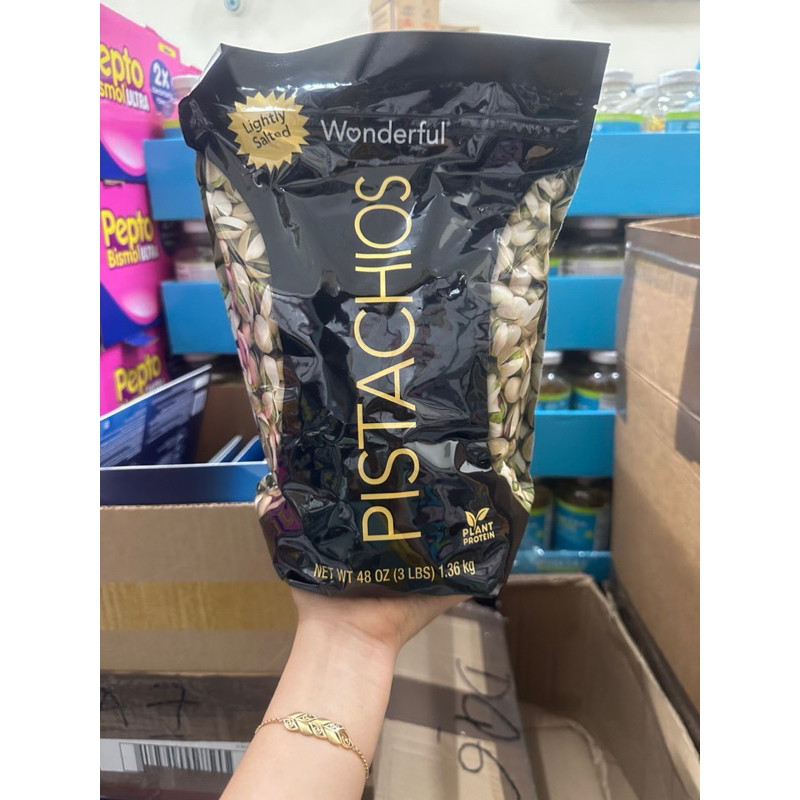 Hàng Mỹ - Hạt dẻ cười Kirkland Rang muối Kirkland Pistachios 1,36kg