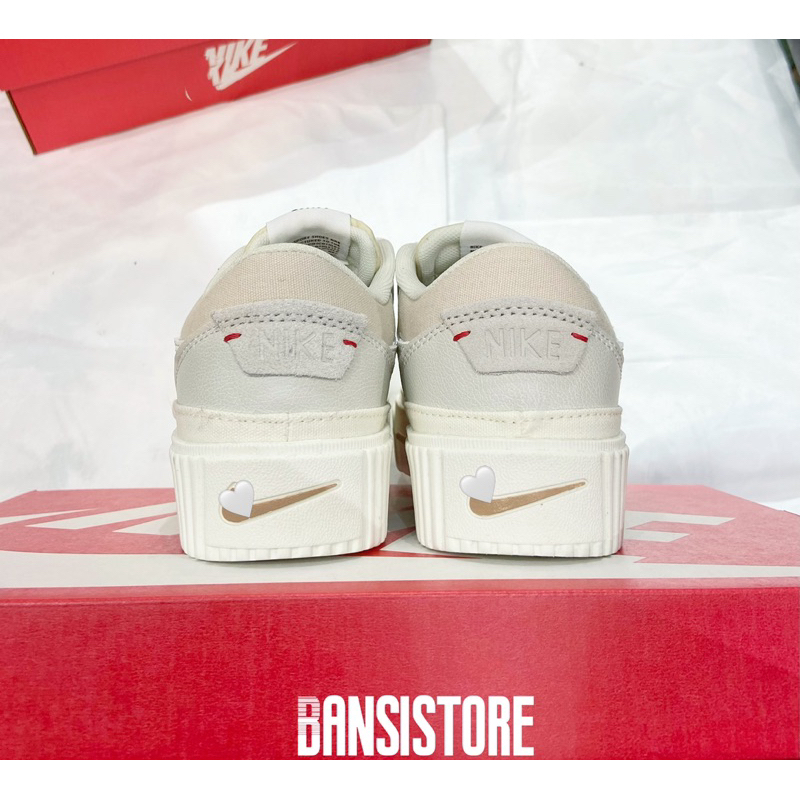 Giày Sneaker Nai Court Legacy Kem Đế Cao+ tặng kèm tất