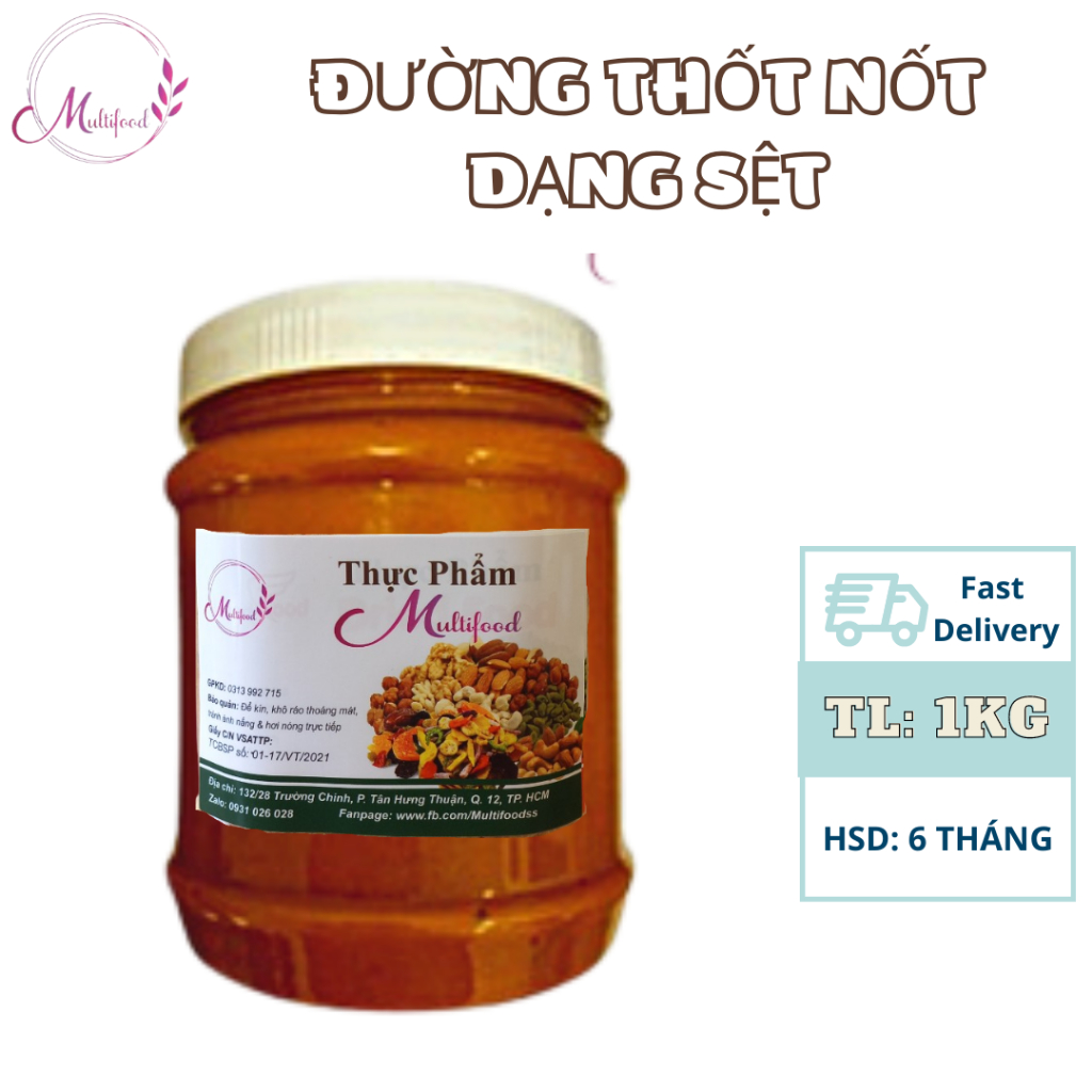 1Kg Đường Thốt Nốt Sệt An Giang Nguyên Chất 100% - Multifood