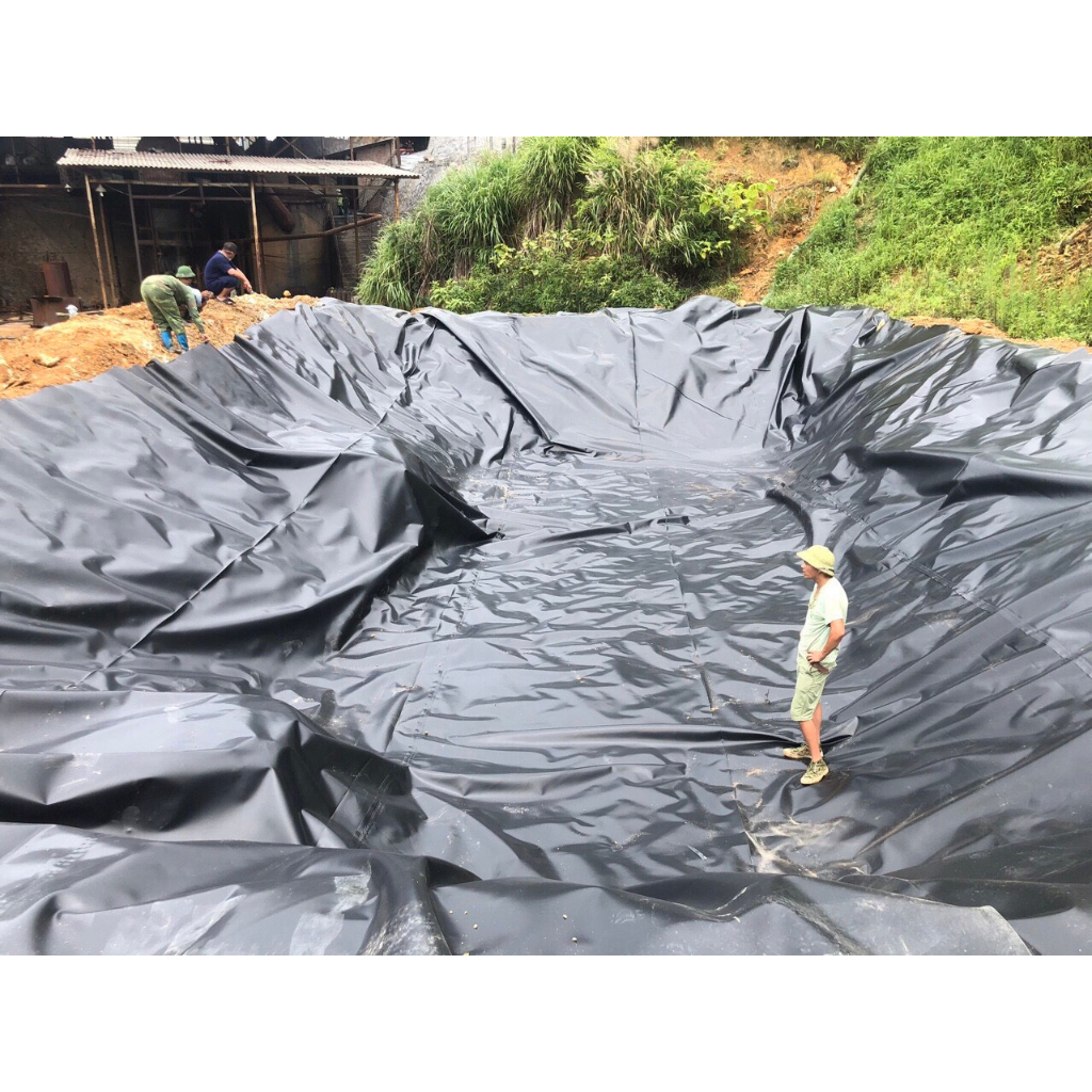 Bạt Lót Ao Hồ Bạt Chống Thấm HDPE Độ Dày 0.5mm Độ Bền 15 Năm