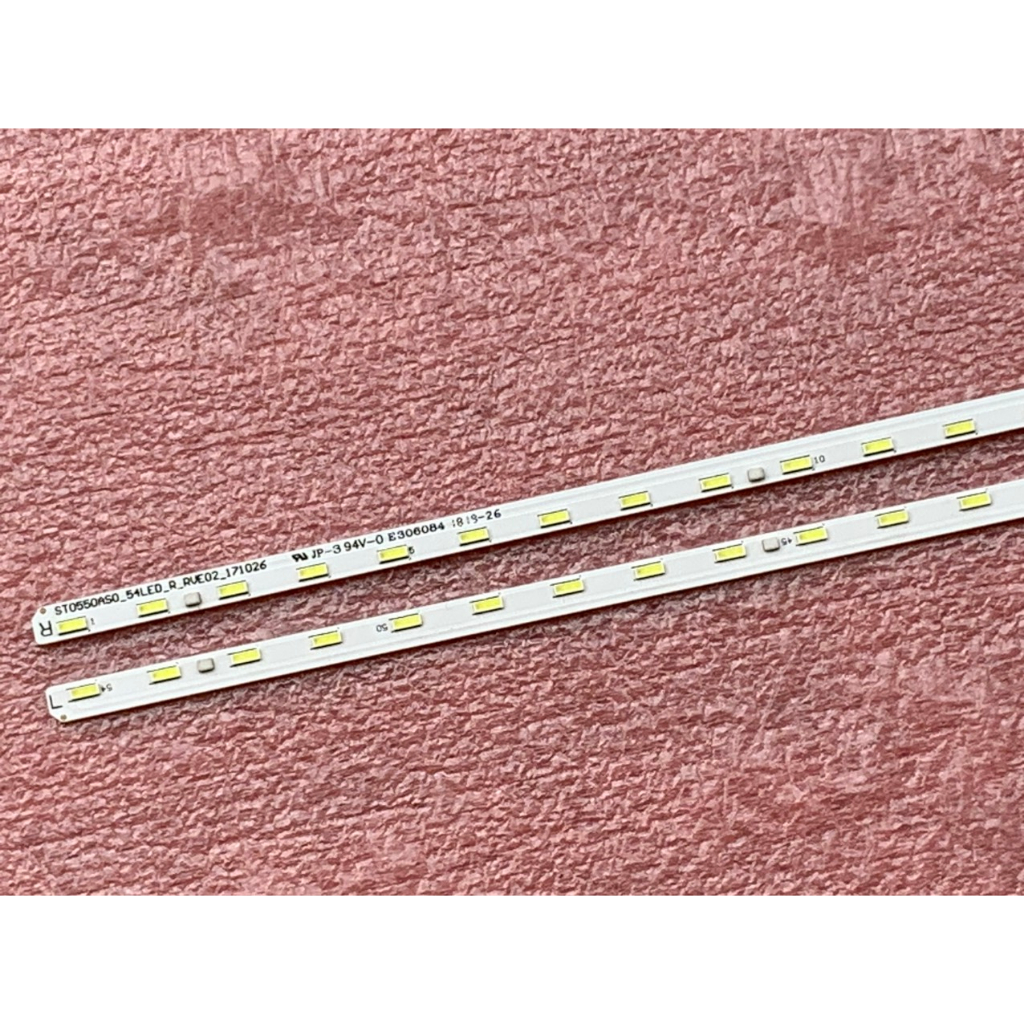 THANH LED TIVI SONY 55X8500F 55X8500G MỚI 100% BỘ 2 THANH MỖI THANH 54 BÓNG MỖI BÓNG 6V DÀI 60,3cm