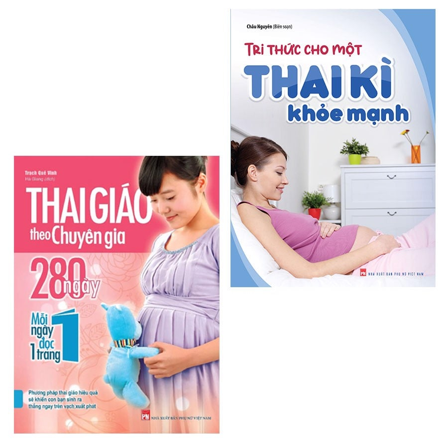 Sách -Combo Tri Thức Cho Một Thai Kì Khỏe Mạnh + Thai Giáo Theo Chuyên Gia 280 Ngày - Mỗi Ngày Đọc Một Trang