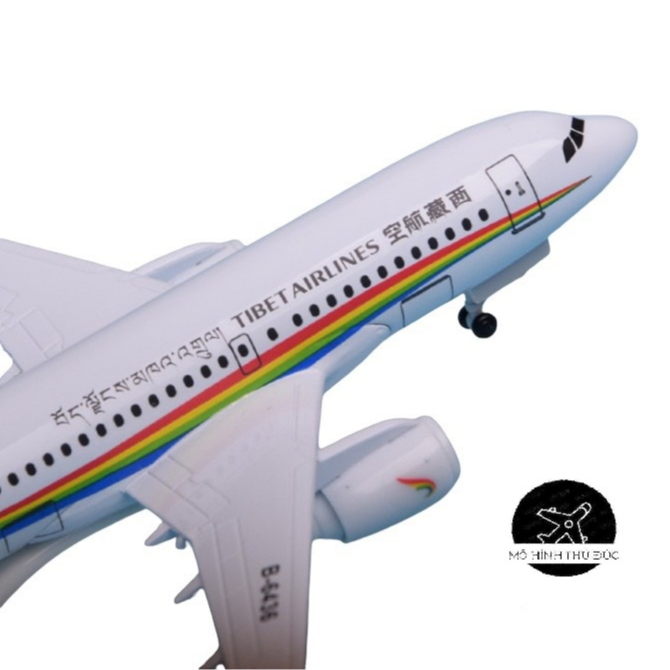 Máy Bay BOEING AIRBUS A319 TIBET AIRLINES - Mô Hình Kim Loại Cao Cấp Có Bánh Xe Đúc Khuôn Chuẩn Đẹp