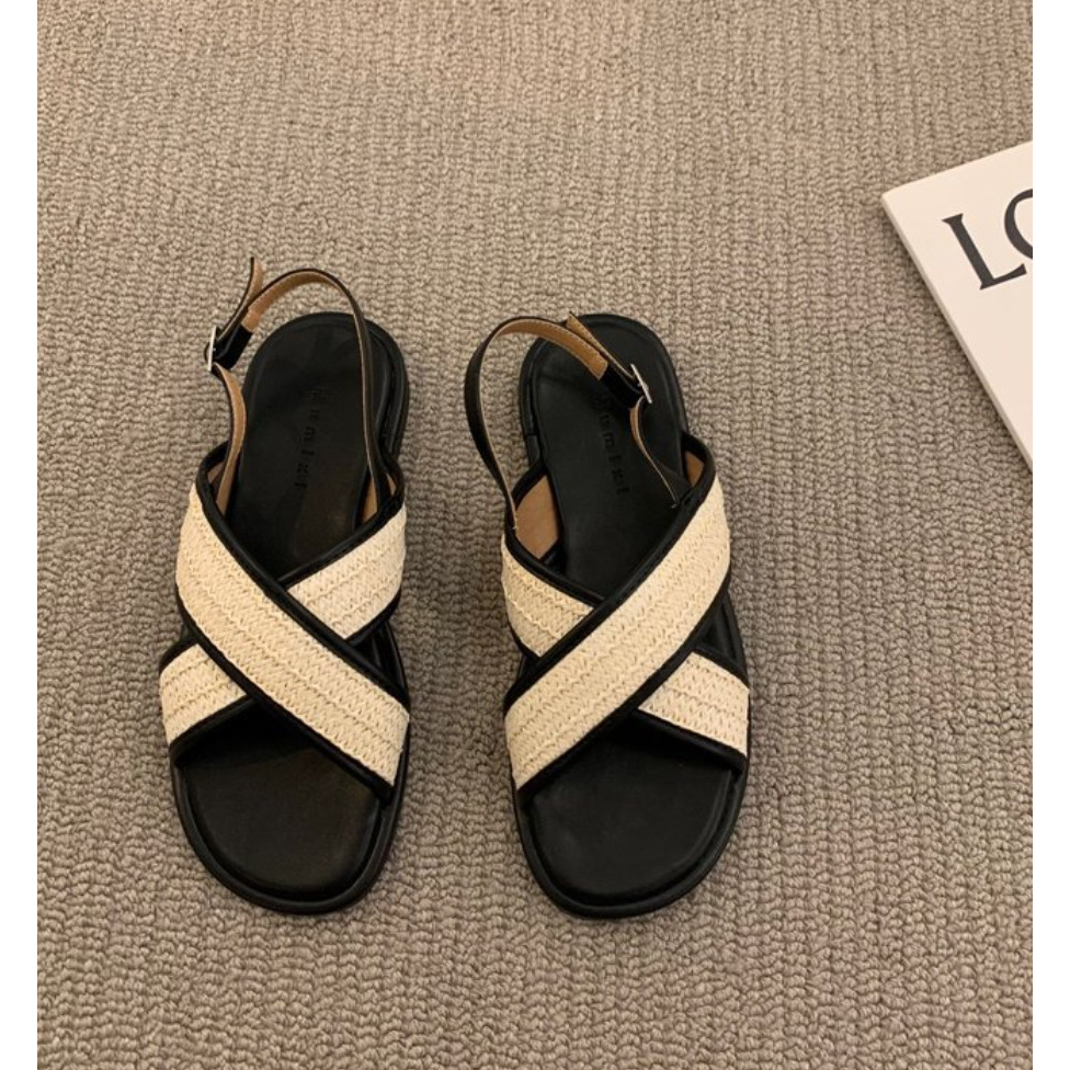 Dép bệt nữ quai bèo ngang tiện lợi dễ đi-DA848 Dazzling Shoes