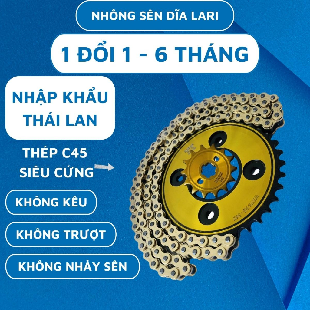 Nhông sên dĩa Future, bộ nsd future nhiều màu, hàng nhập Thái Lan cao cấp, bảo hàng 6 tháng - NSD LARI
