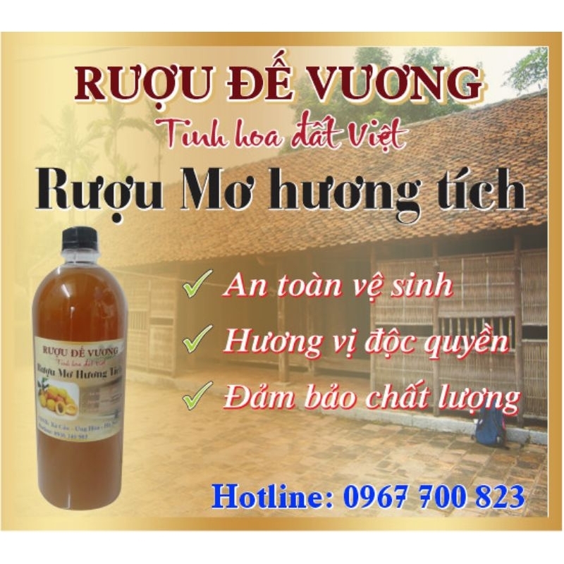 R.ươu Mơ 1lít.hàng ngon chuẩn loại VIP 1.hạ thổ.êm thơm đậm vị.hấp dẫn.