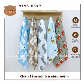 Khăn tắm sợi tre siêu mềm, cỡ đại, đa chức năng